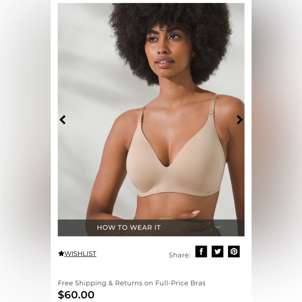 NWT Soma Wireless 360 Perfect Bra